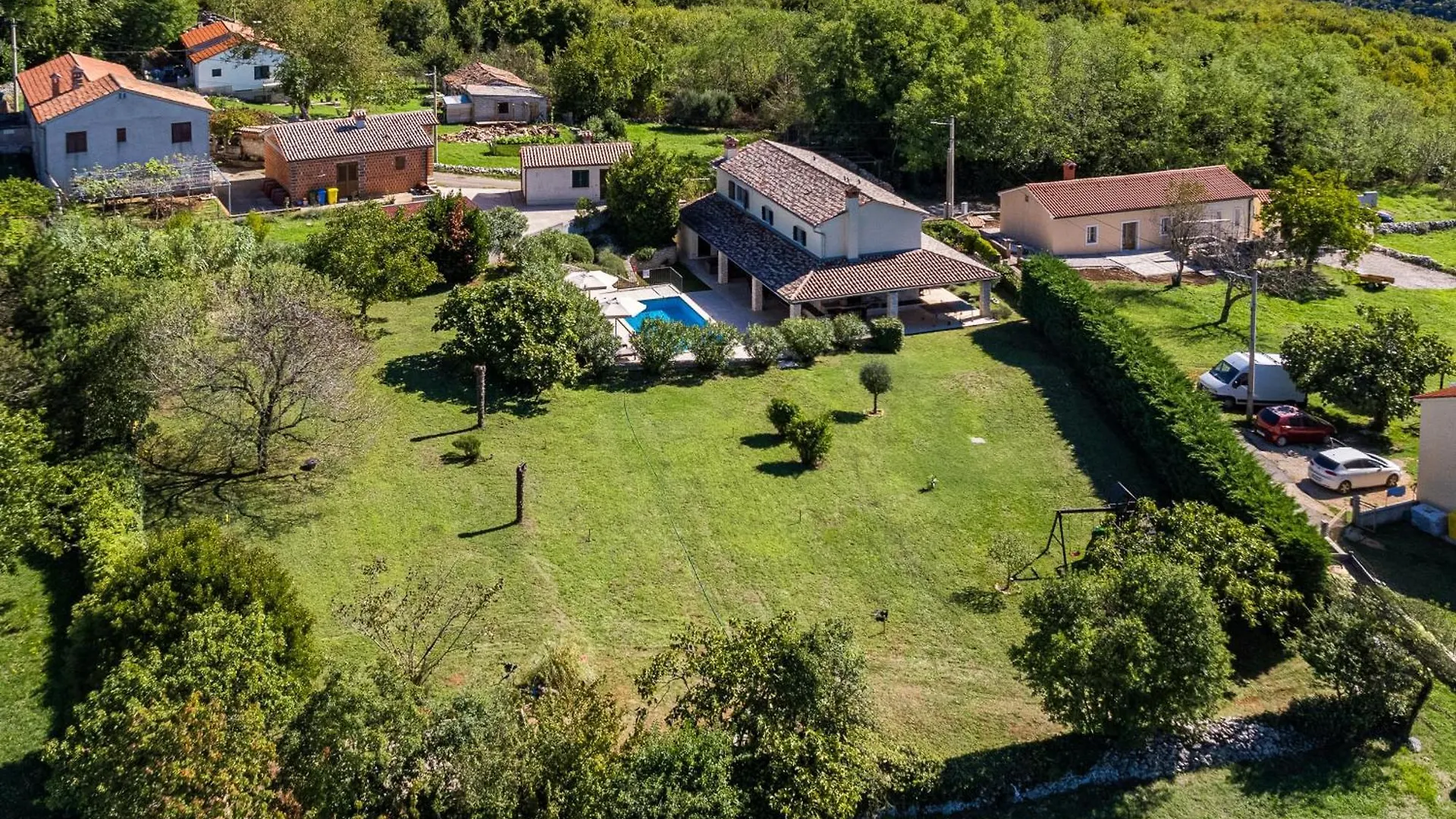 Charming Villa Antoana For Families And Kids In Labin - Rabac With Kids Playground & Private Pool